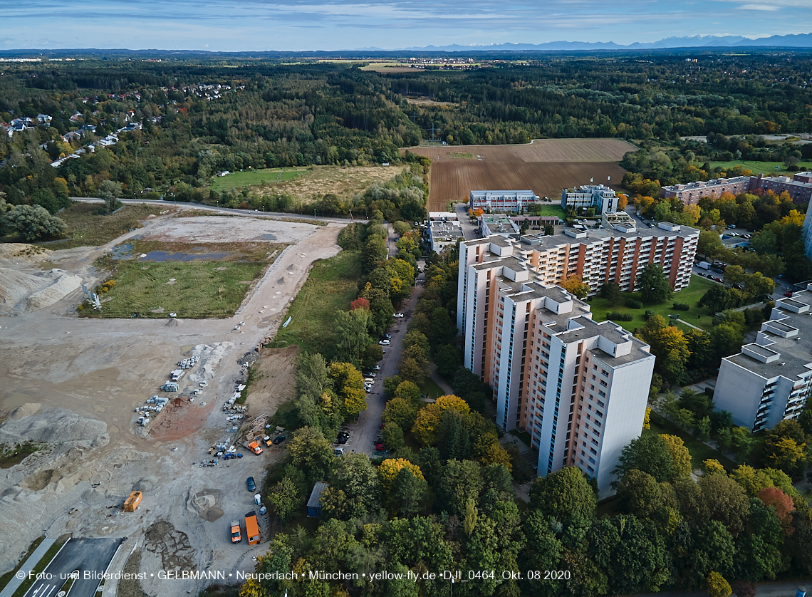 09.10.2020 - Baustelle Alexisqaurtier und Pandion Verde in Neuperlach